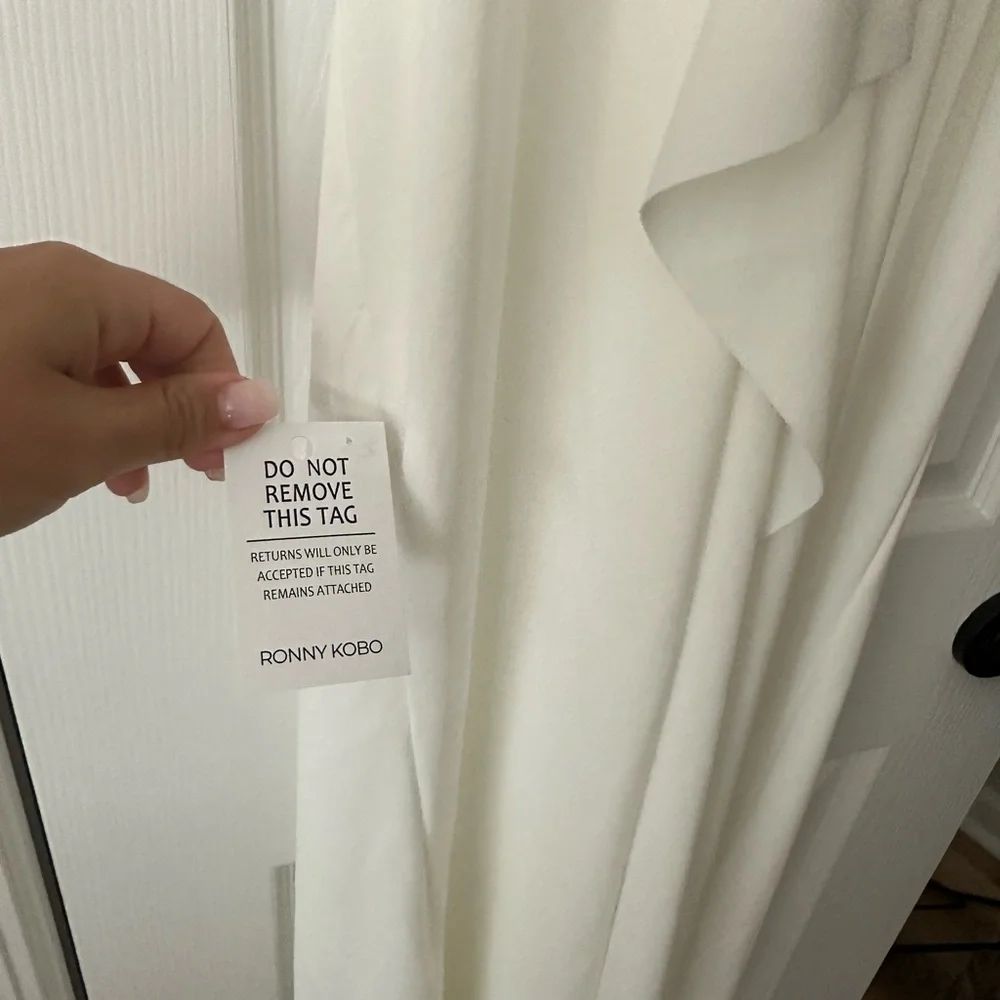 NWT RONNY KOBO RAVENNA DRESS IN WHITE SIZE S NEVER WORN - Picture 10 of 10